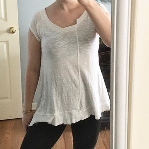 White t shirt style lounge wear top